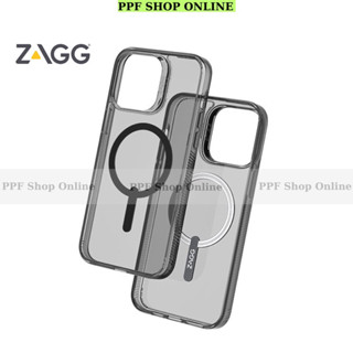 Ốp lưng trong suốt chống sốc cao cấp ZAGG Clear Case cho IPhone 14 Pro Max , 14 Pro ,13 Pro Max ,13 hỗ trợ sạc không dây