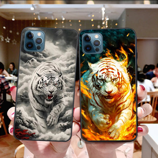 Ốp Iphone 11 / 11 Pro / 11 Pro Max / 12 / 12 Pro / 12 Pro Max in hình họa tiết rồng hổ 3d đẹp chất