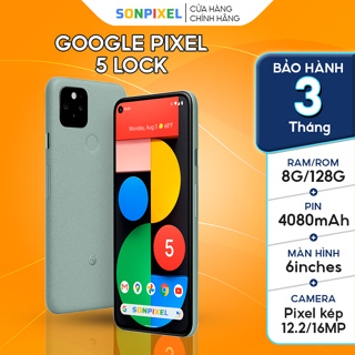 Google Pixel 5 (Lock) Điện Thoại GG Chip Snapdragon 765G Ram 8G/128GB. Chơi Game Tốt Quốc Tế, Cũ Giá Rẻ, Sonpixel.