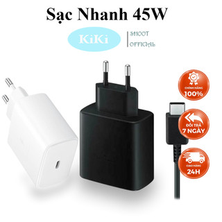 Củ sạc 45w Chính hãng, sạc nhanh 45w cho Note 10/note20/S20/S21/S22/S23/galaxy Tab - KiKi Shoot