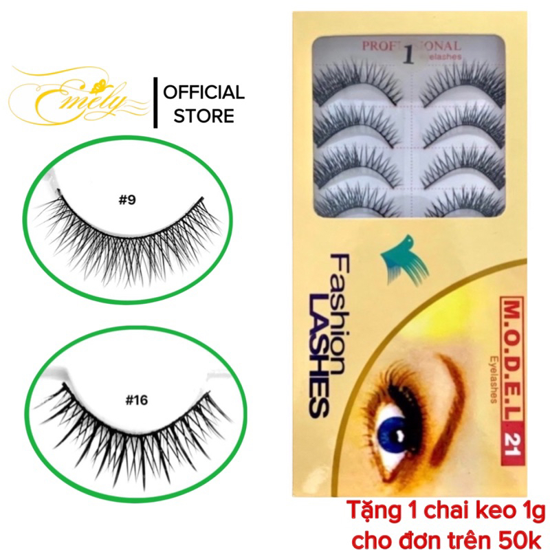 Lông mi giả model 21 (hộp 10 cặp)