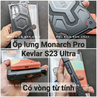 Ốp lưng chống sốc UAG Monarch Pro vải sợi Kevlar Samsung S23 Ultra