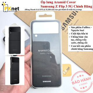 Ốp lưng Z Flip 3 Samsung Aramid Cover Chính Hãng [Fullbox- Nguyên Seal- Hàng thanh lí giá tốt]