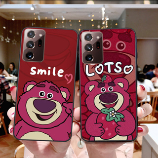 Ốp Samsung Note 20 / Note 20 Plus / Note 20 Ultra in hình họa tiết gấu dâu , gấu lotso hồng đẹp cute hot trend