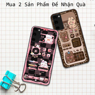 Ốp Samsung Note 20 / Note 20 Plus / Note 20 Ultra in hình họa tiết gấu nâu , hồng đáng yêu cute đẹp hot trend