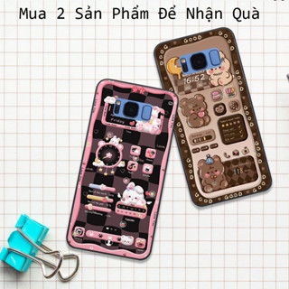 Ốp Samsung S8 / S8 Plus / S9 / S9 Plus in hình họa tiết gấu nâu , hồng đáng yêu cute đẹp hot trend