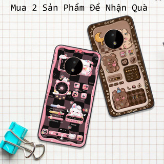 Ốp Nokia G20 / G21 in hình họa tiết gấu nâu , hồng đáng yêu cute đẹp hot trend