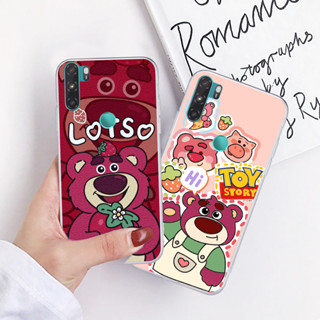 Ốp Vsmart Active 1 / Active 1 Plus / Active 3 in hình họa tiết gấu dâu , gấu lotso hồng đẹp cute hot trend