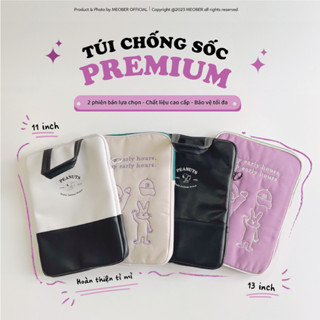 Túi chống sốc iPad &amp; Laptop đa năng Premium by MèoBer - Thiết kế tinh gọn, chất liệu da cao cấp, chia ngăn linh hoạt