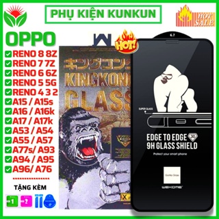 Cường lực KingKong Oppo A95 A96 A94 A57 A76 A17 A17K A16 F9 F11 Pro Reno 8 8t 8z 7 7z 6 6z 5 4 3 2f A5 A9 A54 A55 A77s