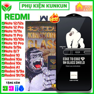 Cường lực KingKong Redmi Note 12 12s 11 11s Pro Note 10 Pro Note 9s 12C A1 A2+ K30 5G K40 K50 Gaming 10C 9 9A 9C 9T 8 7