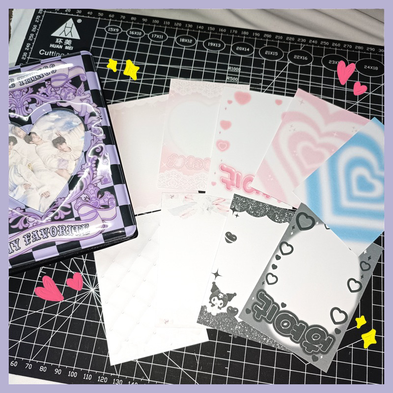 Nền giấy background nhét Toploader, sheet binder pt.2