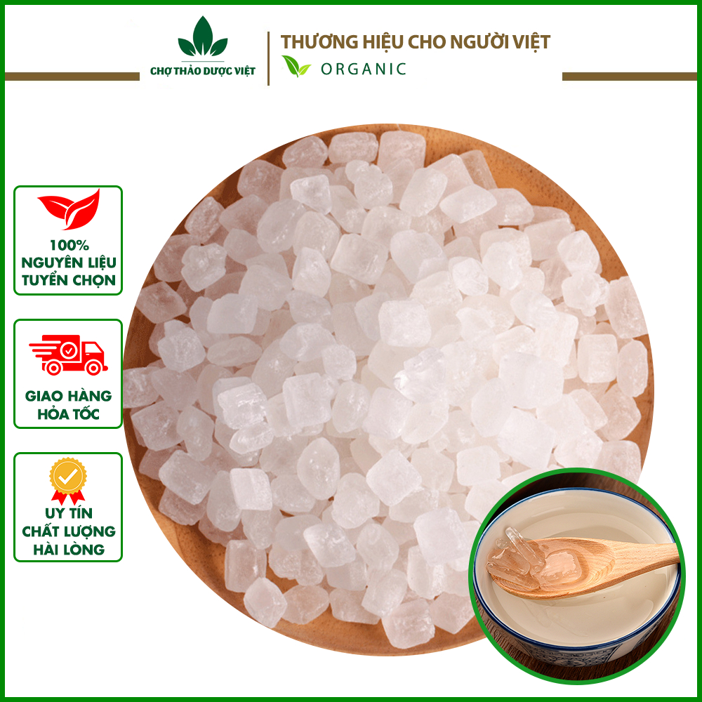 Đường phèn trắng 1kg, đường phèn Lam Sơn, vị ngọt thanh, dùng nấu chè, chưng yến, nấu siro