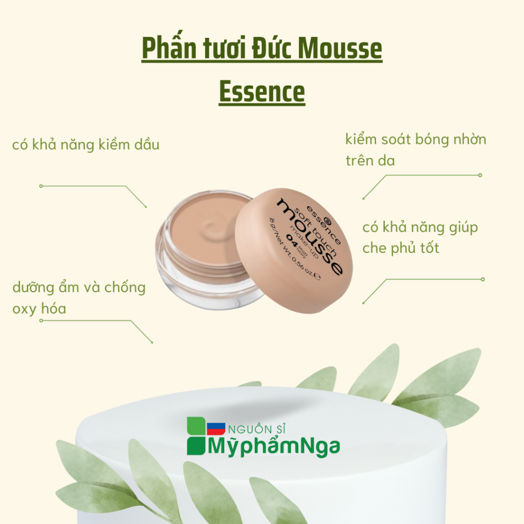 Phấn tươi Đức Mousse Essence - Phấn Mousse Đức
