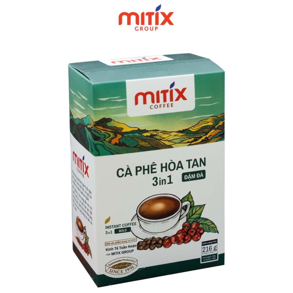 Cà phê hòa tan Mitix vị đậm