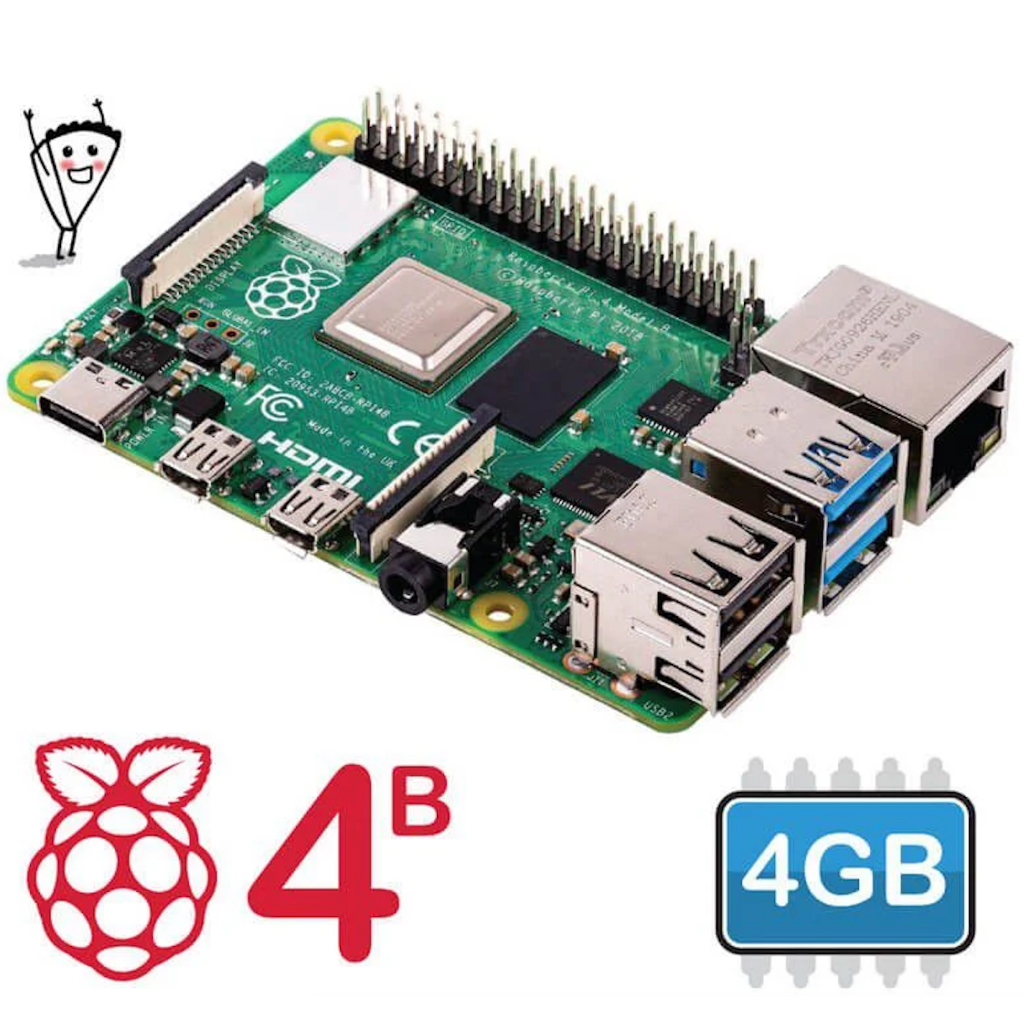 Raspberry Pi 4 Model B bản 4GB ( máy tính nhúng )