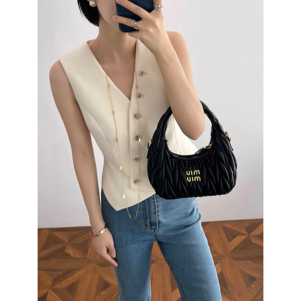 Áo gile cúc chéo ECLIPSE CLOTHING