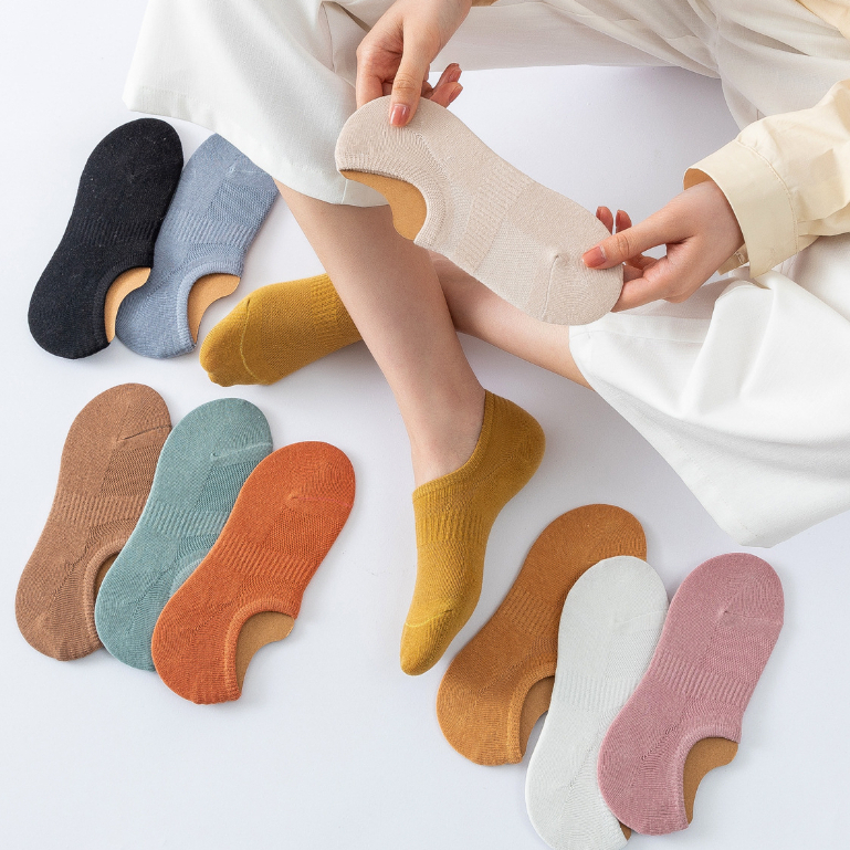 Vớ tất lười trơn màu basic có sinicon