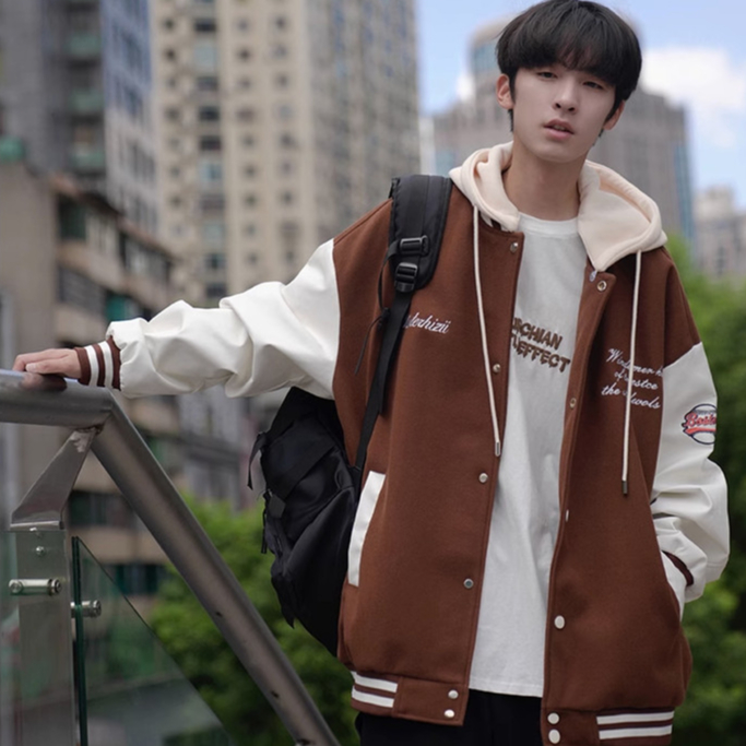 Áo hoodie nam nữ - khoác nỉ Bomber Unisex in chữ MISTERHIZII, có mũ 2 lớp dày dặn ulzzang phong cách Hàn Quốc, Cúc bấm