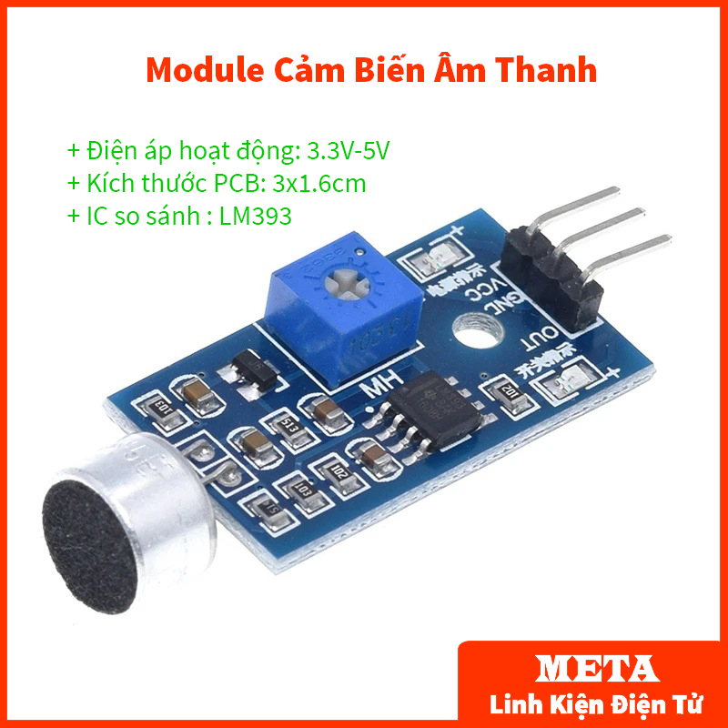 Module Cảm Biến Âm Thanh 3.3V-5V