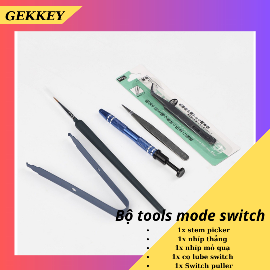 Bộ tools 5 món lube switch - mod phím cơ.