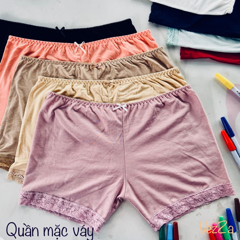 combo 2 quần lót đùi mặc bảo hộ trong váy.