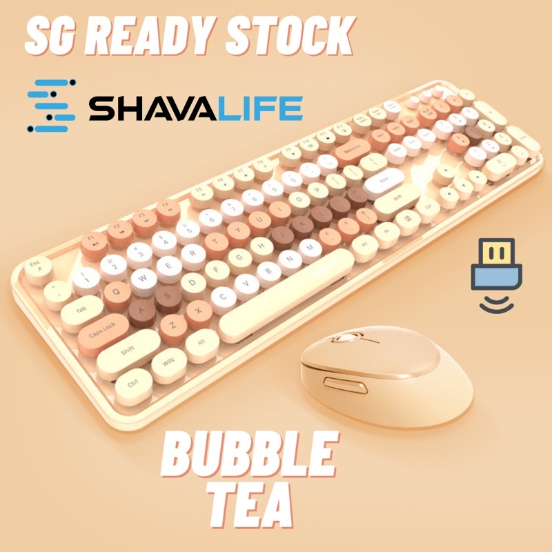 Bộ Bàn Phím Và Chuột Không Dây MOFII SWEET MIXED - Dùng cho PC, Laptop, Tivi, Điện thoại, Tablet - MoFii Candy S