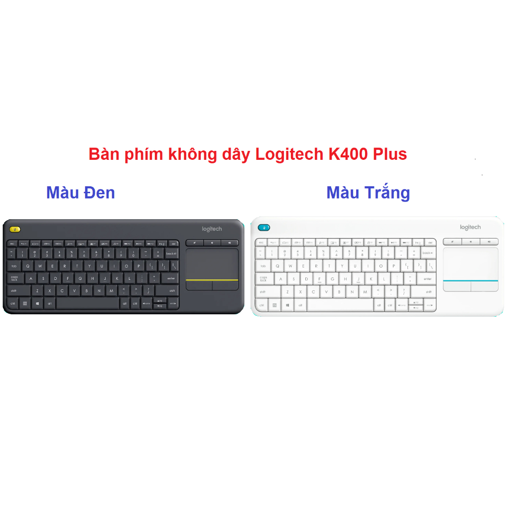 Bàn phím không dây Logitech K400 Plus