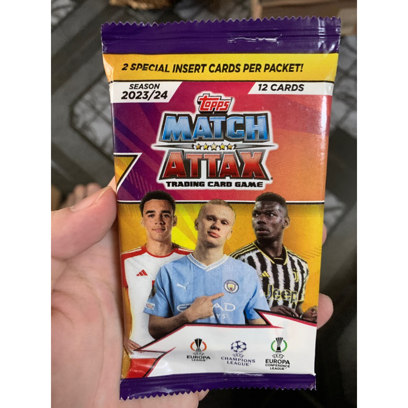 GÓI THẺ CẦU THỦ TOPPS MATCH ATTAX 23/24 (12 thẻ)
