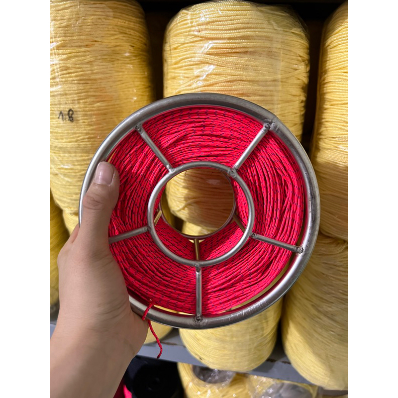 combo Guồng + dây dù tròn có lõi siêu chắc quấn sẵn không sợ rối