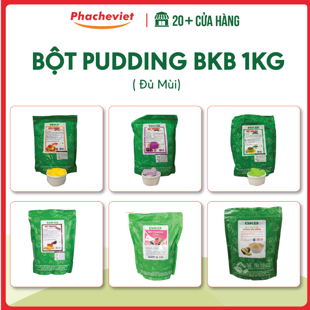 Bột Pudding BKB Đủ Mùi 1kg