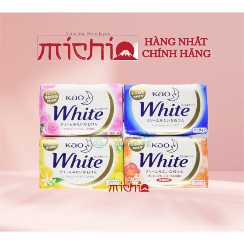 Xà Phòng Tắm Kao White 130g Nội Địa Nhật Bản