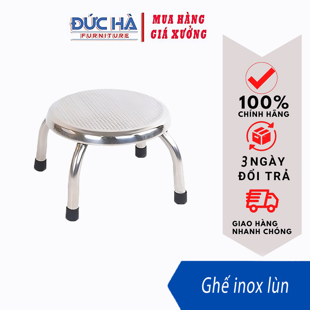 Ghế inox lùn