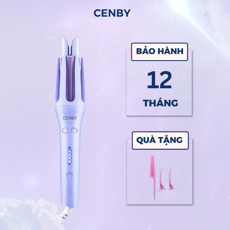 Máy uốn tóc tự động ion âm CENBY chất liệu gốm sứ không làm tổn thương tóc