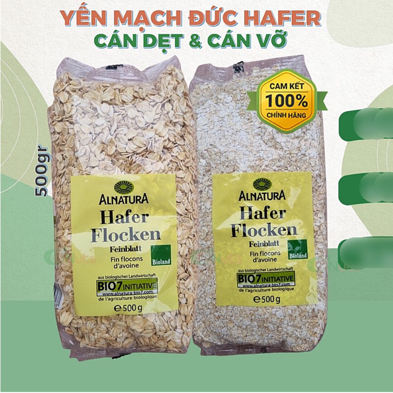 Yến mạch Đức Hafer cán dẹt/cán vỡ