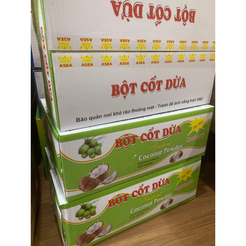 thùng 60 gói bột cốt dừa Asea 50gr