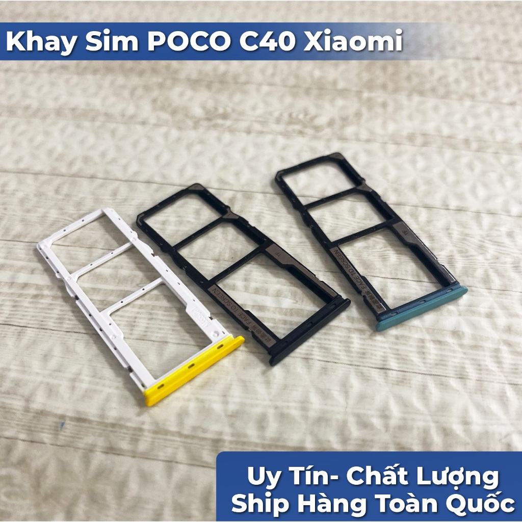 Khay Sim POCO C40 Xiaomi (Hàng mới về, đẹp, chuẩn)