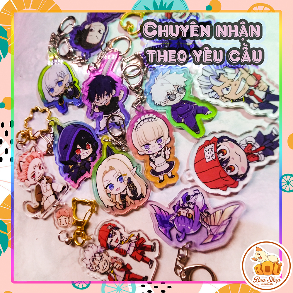 Móc khóa Mica Acrylic Anime Idol Keychain theo yêu cầu
