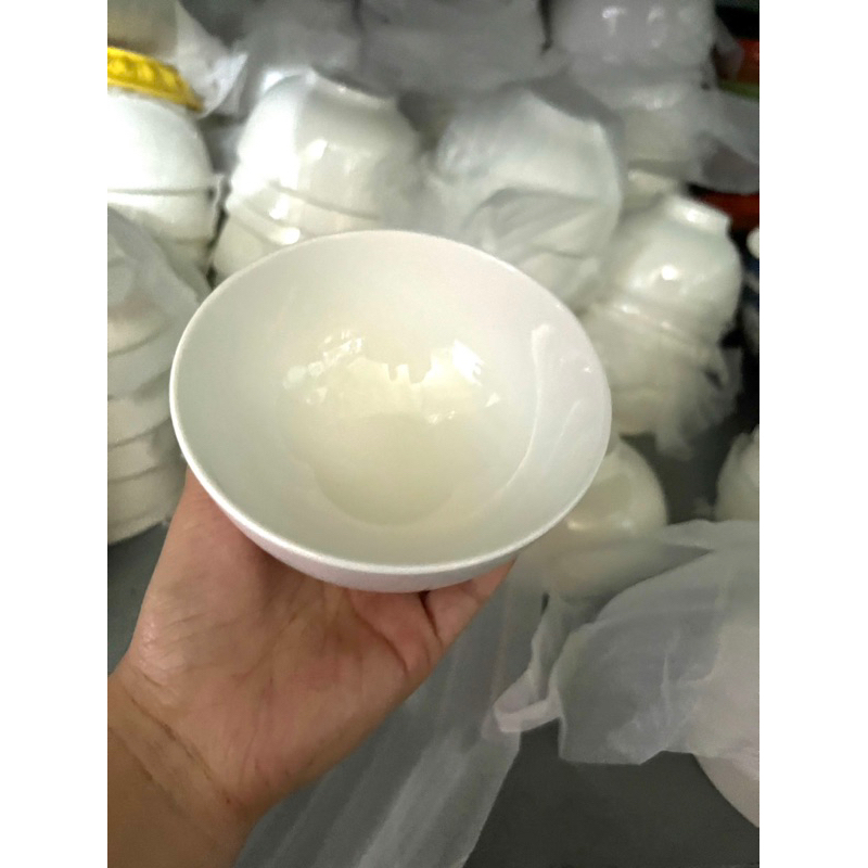 chén (bát) sứ trắng ăn cơm 11cm