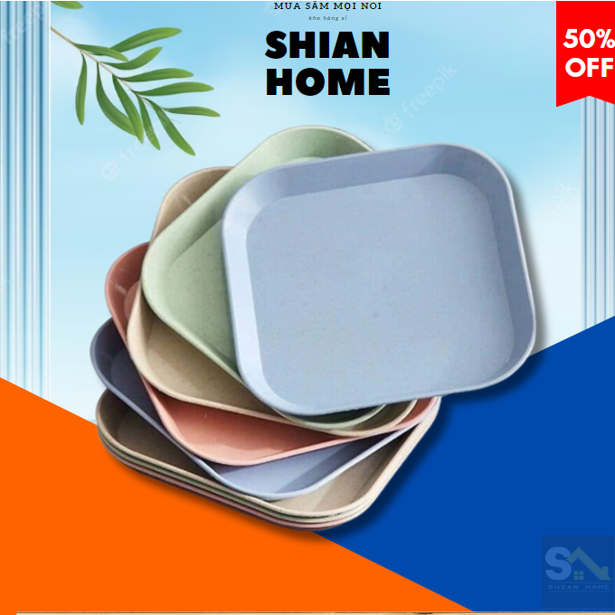 Set 8 đĩa lúa mạch tiện dụng 【 T4 P27 A0 】