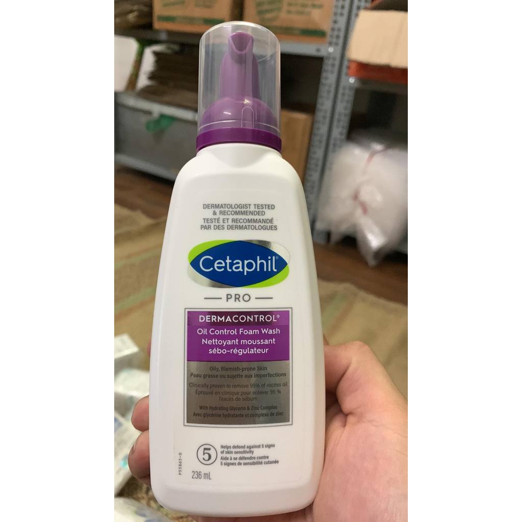 Sữa rửa mặt Cetaphil Derma Control tím