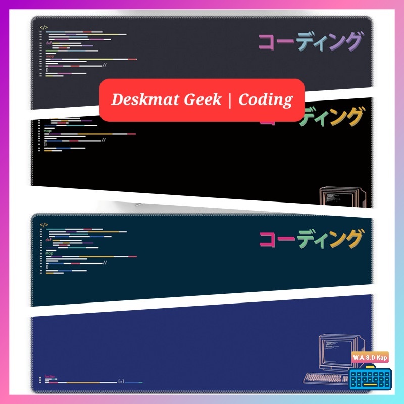 Geek Deskmat Coding | Pad trải bàn Geek Coding | Thảm trải bàn Geek Coding | Coding