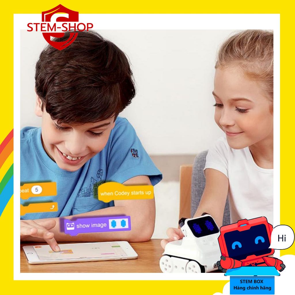Đồ chơi robot học lập trình Makeblock Codey Rocky - Scratch, Python, robot lập trình STEM 6+, robot biến hình lego robot