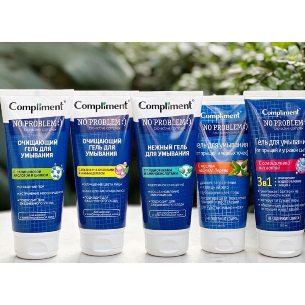 Sữa Rửa Mặt Compliment No Problem 200ml