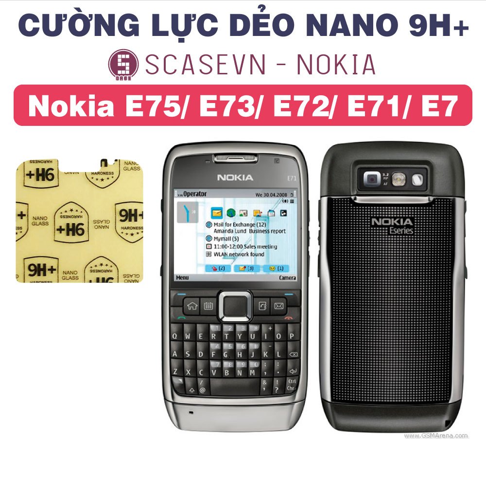 Cường Lực Dẻo Nano Trong Suốt Nokia Nokia E75/ E73/ E72/ E71/ E7