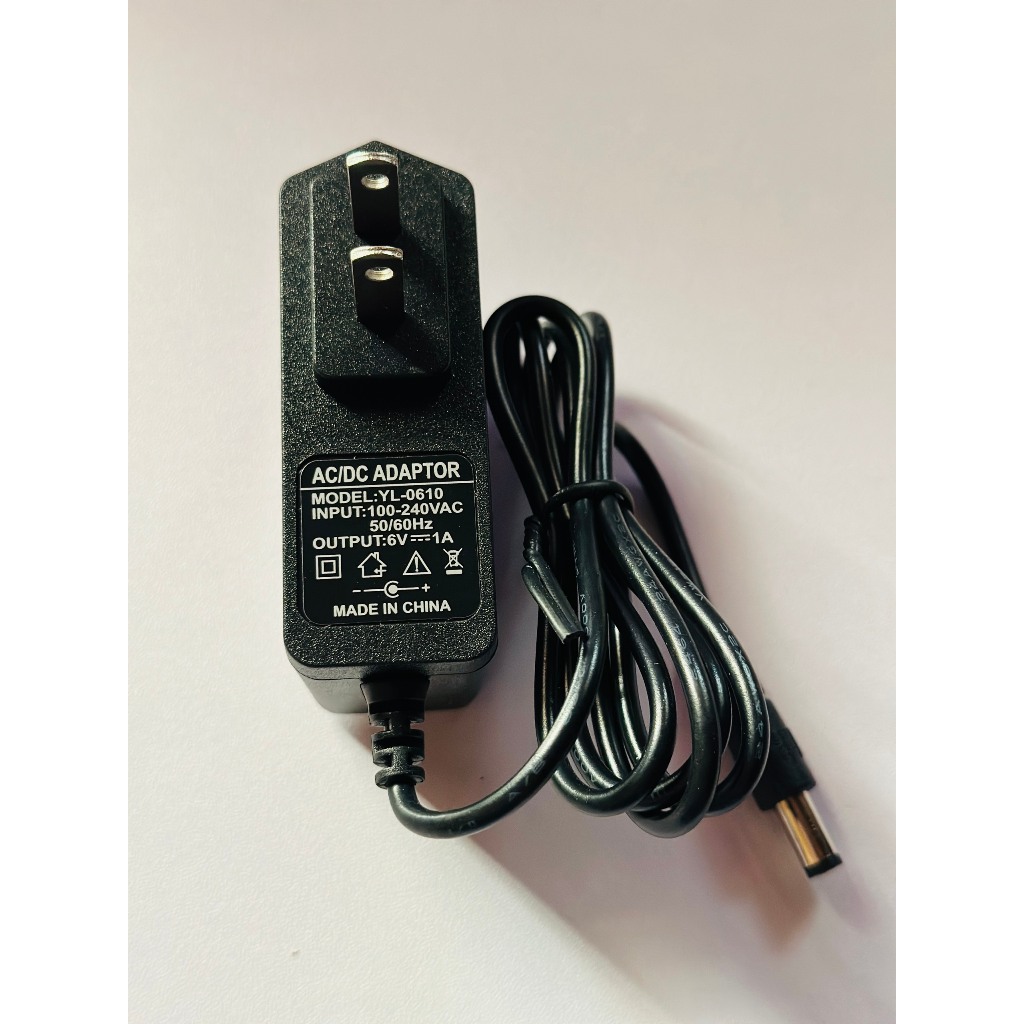 Nguồn adapter 6V 1A jack DC