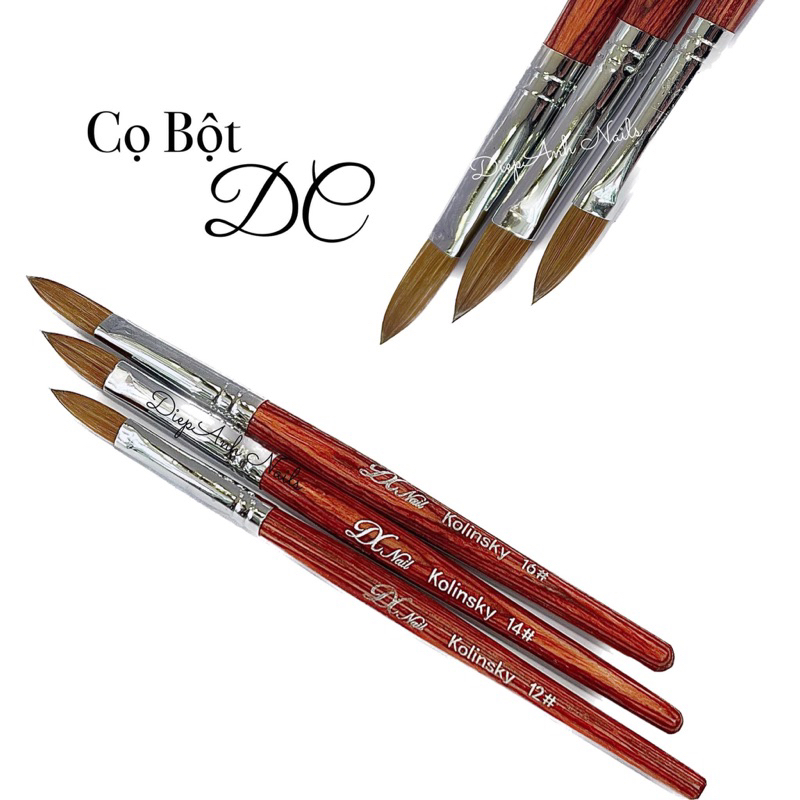 Cọ đắp bột DC vân gỗ cao cấp - cọ lông thật hàng chuẩn
