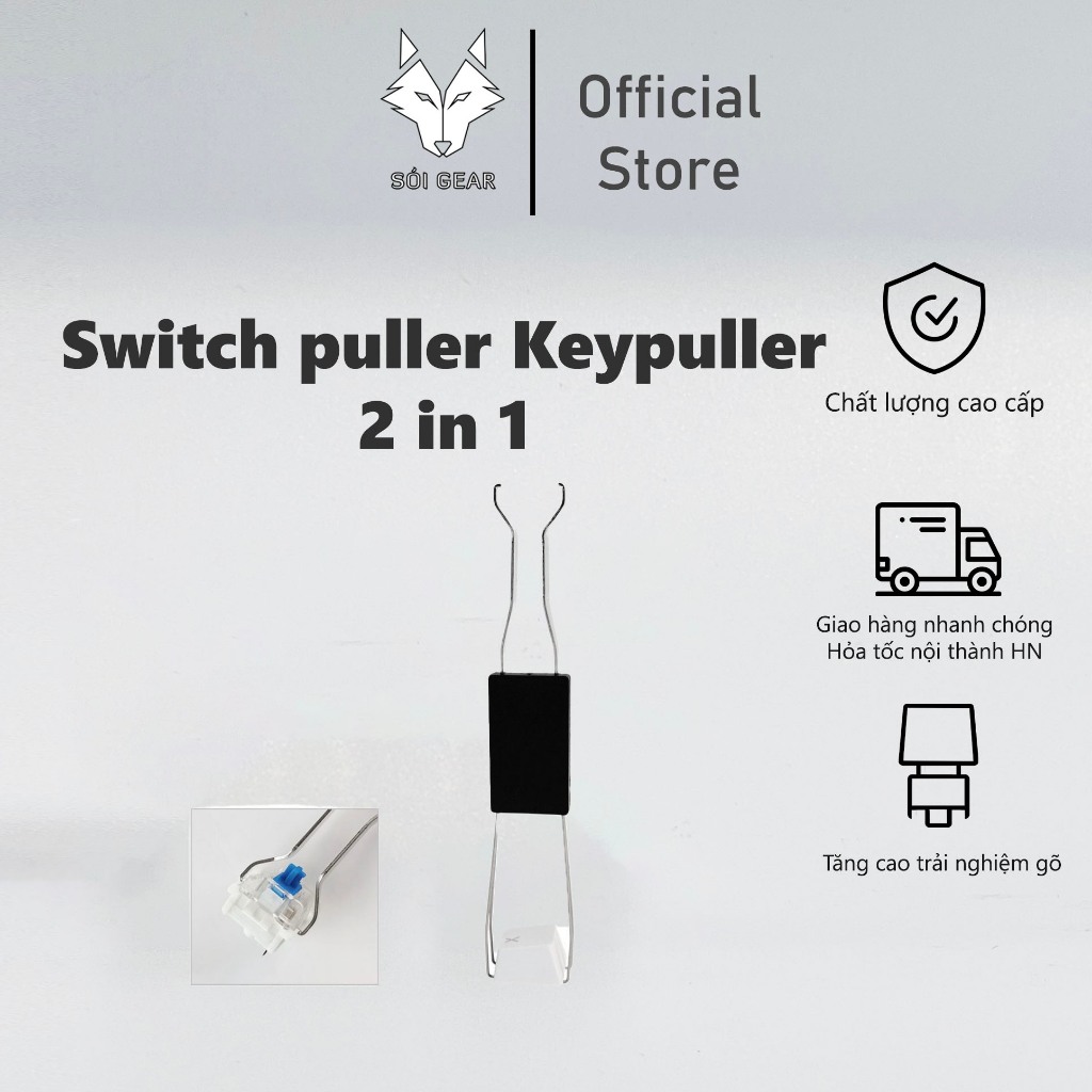 [HỎA TỐC HN - HCM] Dụng cụ tháo nhổ keycap và switch | switch puller keypuller 2 in 1 | key puller