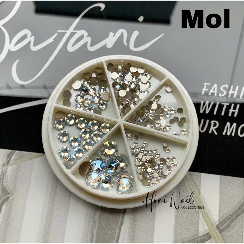 Đá swarovski màu Mol lẻ size ( đá úc)