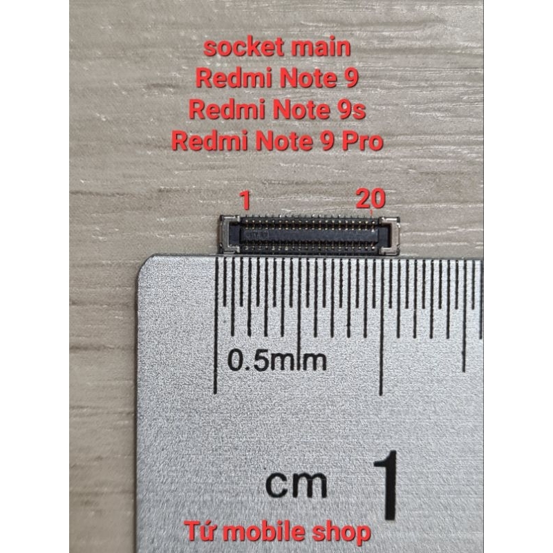 Socket main Xiaomi Redmi Note 9 , Redmi Note 9s , Redmi Note 9 Pro